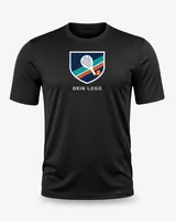 Padelshirt Herren schwarz mit eigenem Logo