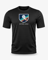 T-shirt de padel homme noir avec votre logo