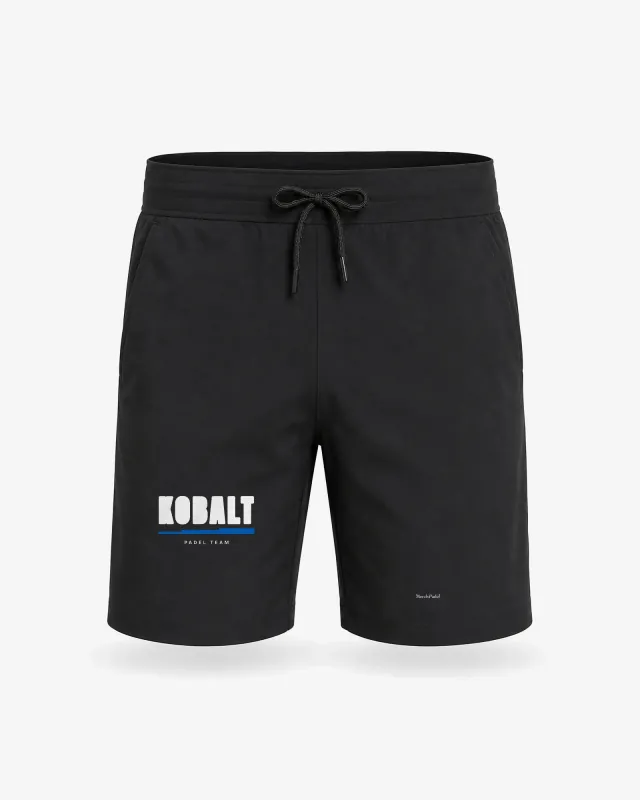 Padel shorts herre sort med dit eget logo