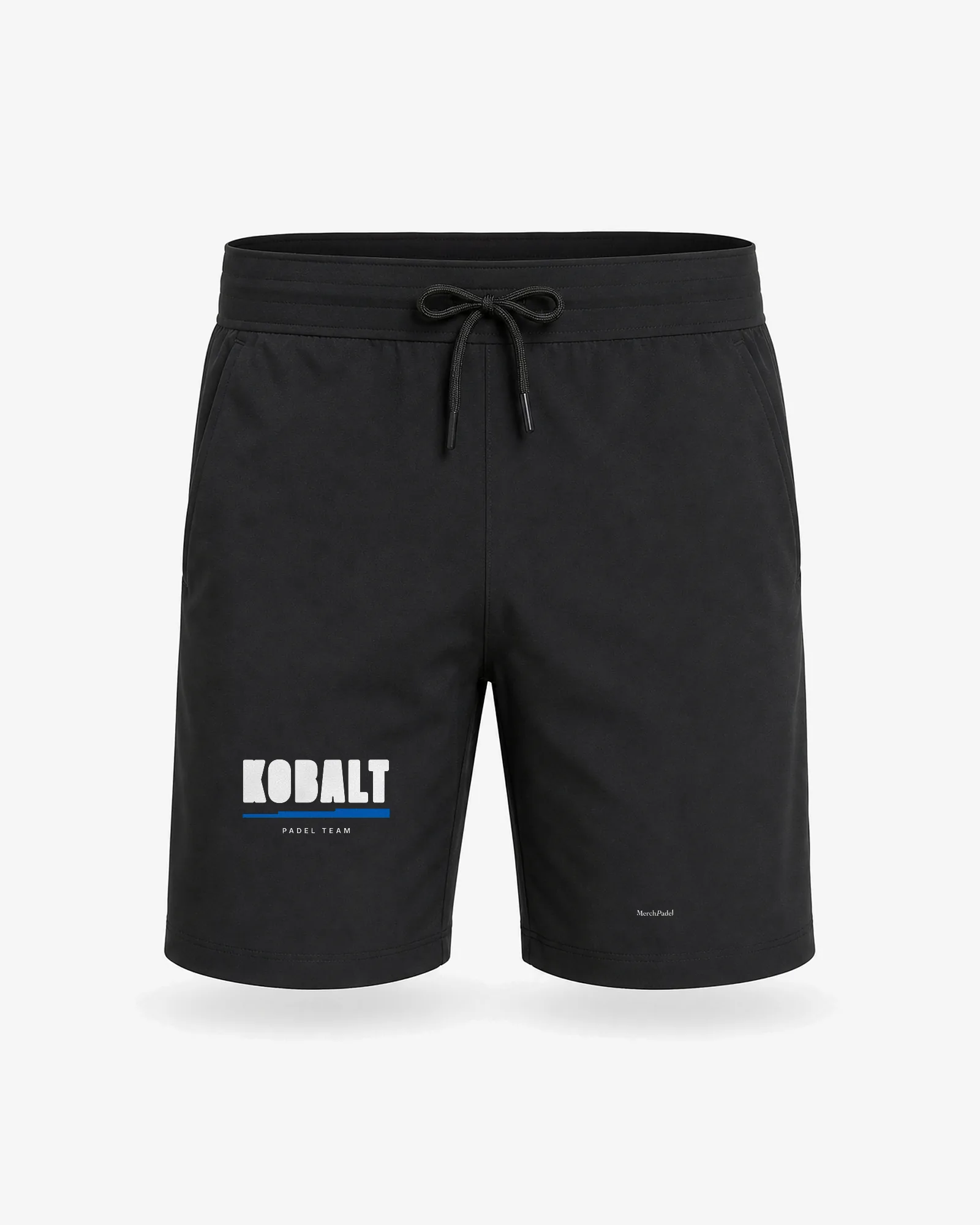 Padel shorts herre sort med dit eget logo