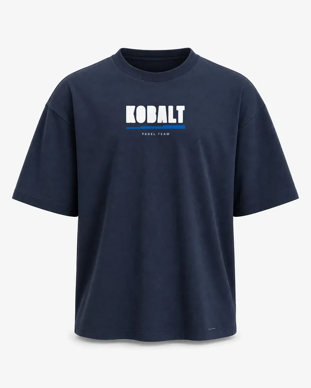 Oversize padel t-shirt navy med dit eget logo