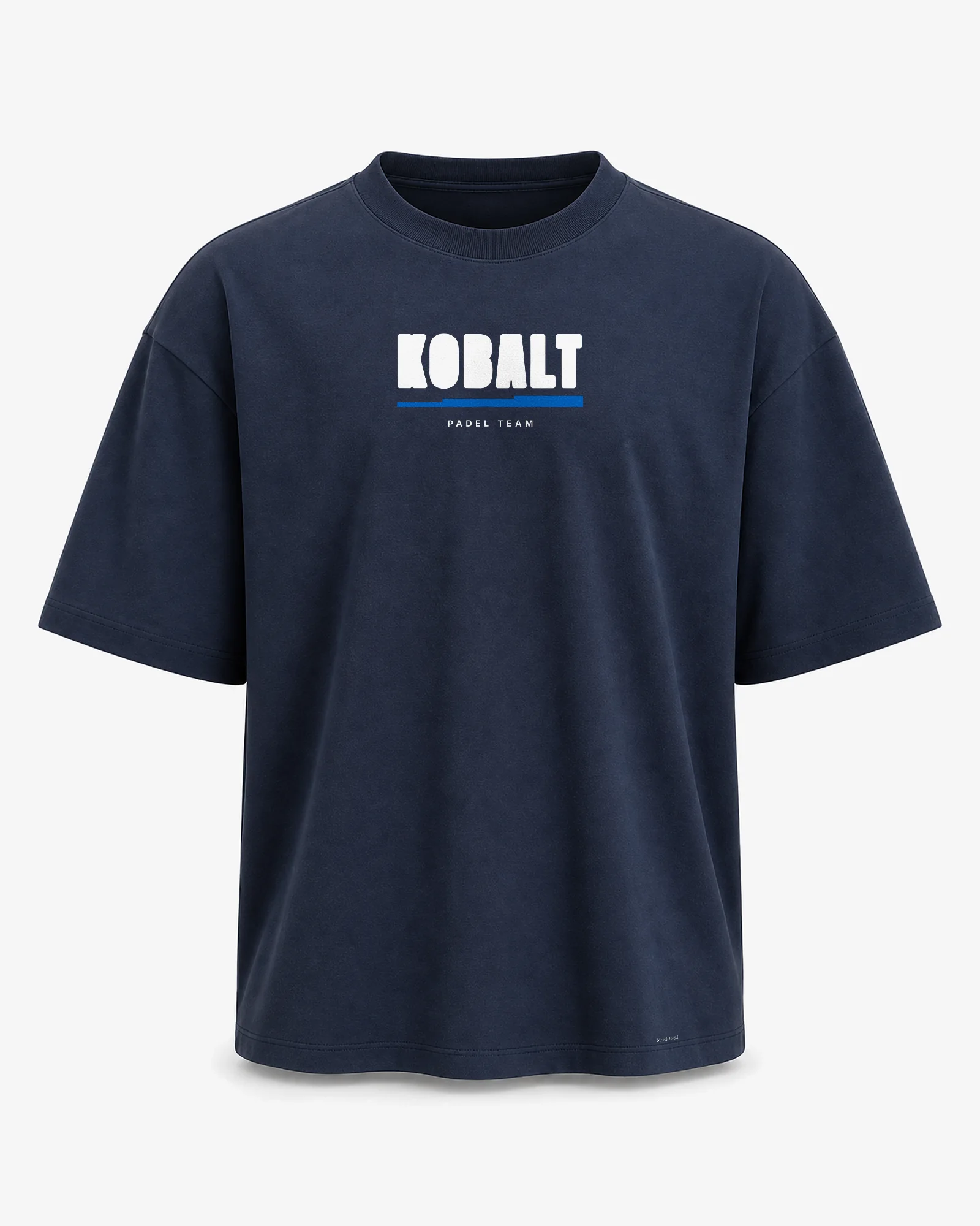 Oversize padel t-shirt navy med dit eget logo