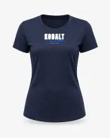 Padel t-shirt dame navy med dit eget logo