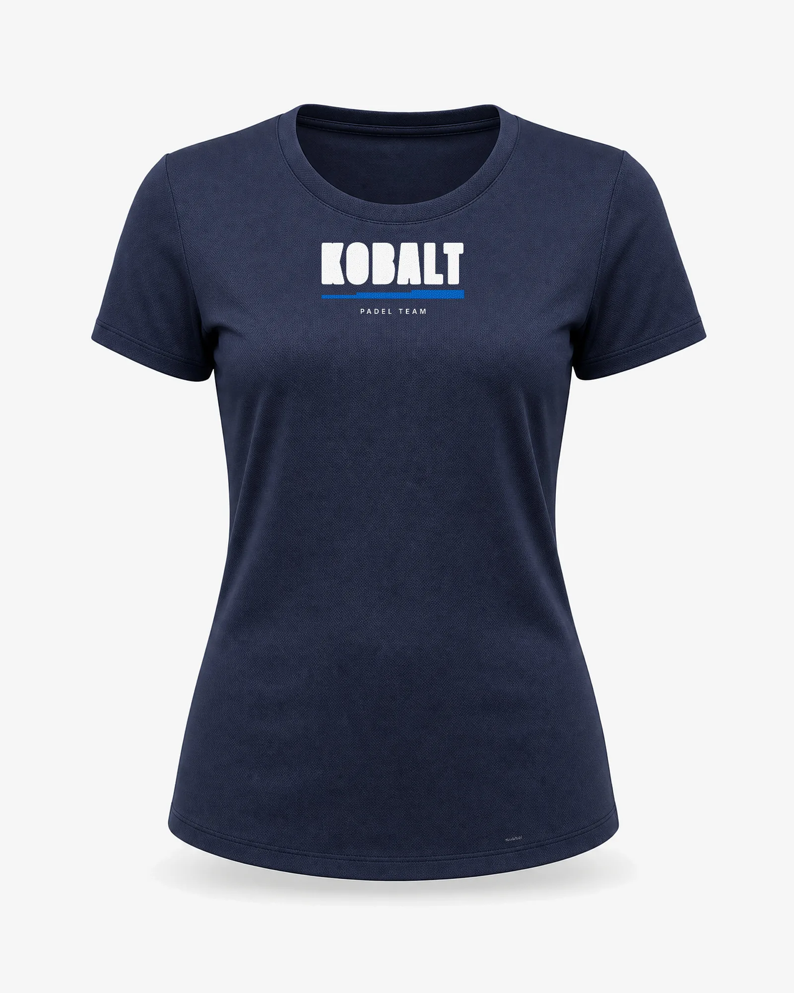 Padel t-shirt dame navy med dit eget logo