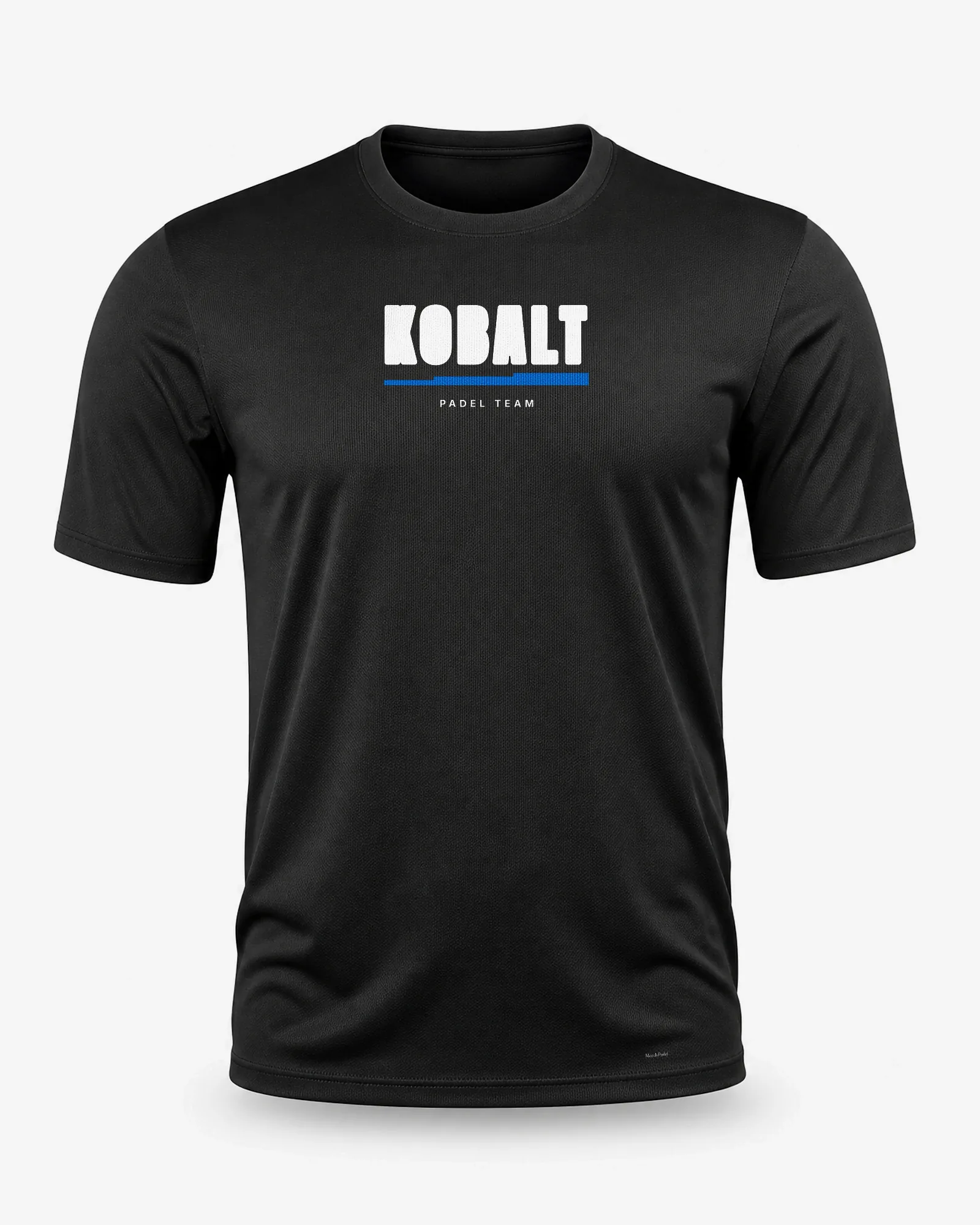 Padel t-shirt herre sort med dit eget logo