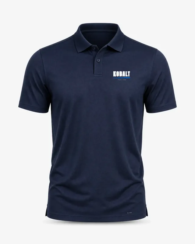 Performance polo navy med dit eget logo